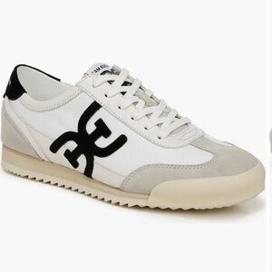 Sam Edelman Ivey White and Black Sneakers